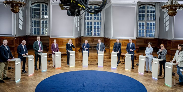 Debat mellem partilederne i 2026. Foto: Mads Claus Rasmussen/Ritzau Scanpix.